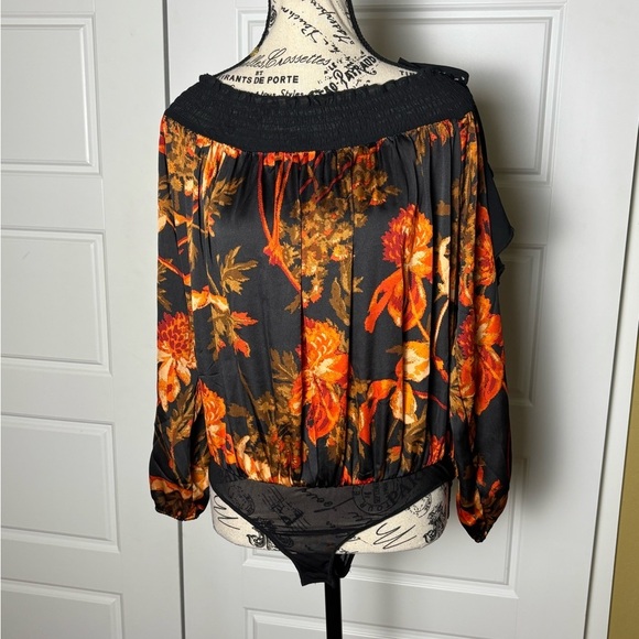 Free People Born To Love Bodysuit Top Midnight Combo Black - Picture 8 of 12